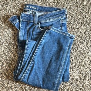 American Eagle Outfitters Blue Skinny Jeans Timeless Fit